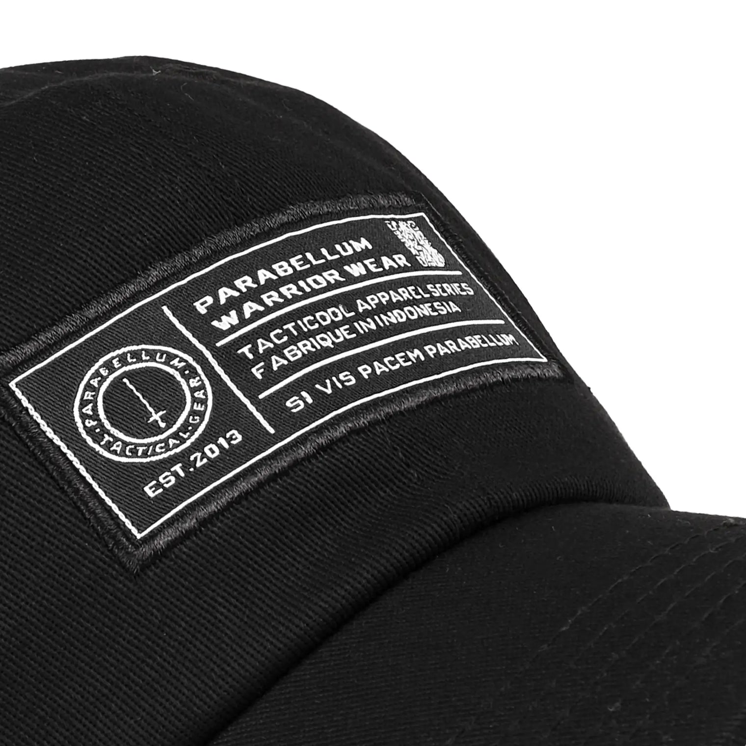 Parabellum Tactical Hat™ Collection Parabellum Woven Dad hat Black MK II