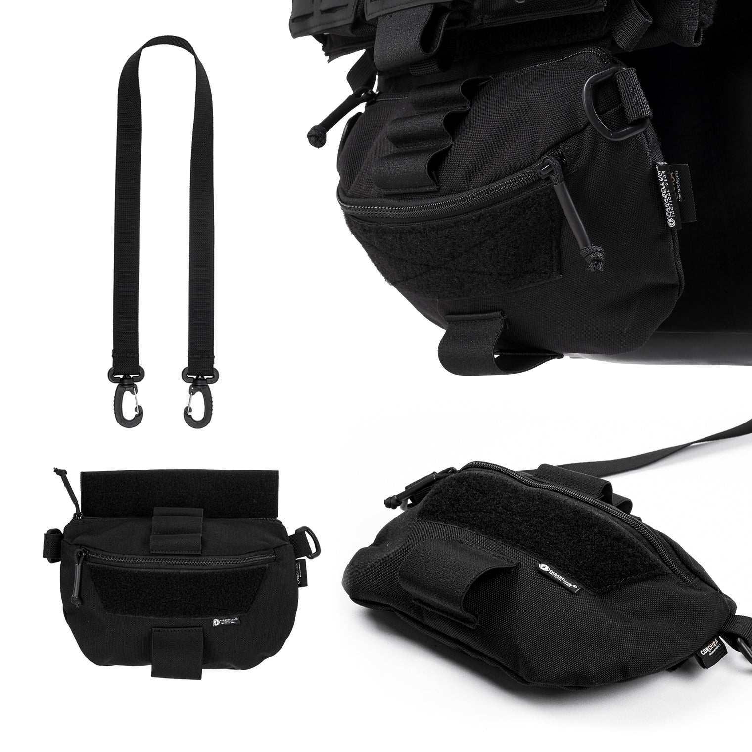 Parabellum® Alpha™ 2 Z Versatile Plate Carrier Set Black