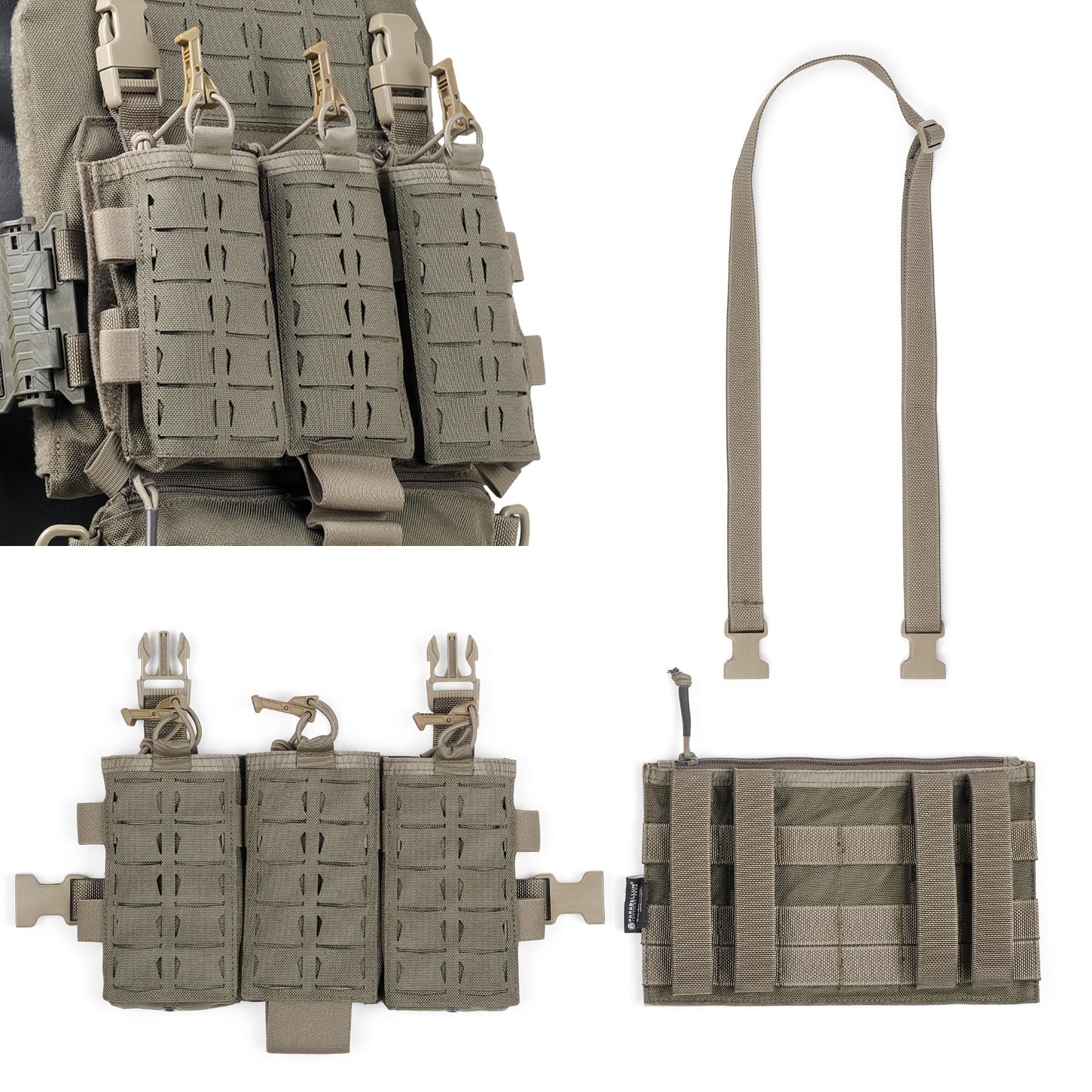 Parabellum® Alpha™ 2 Z Versatile Plate Carrier Set Ranger Green