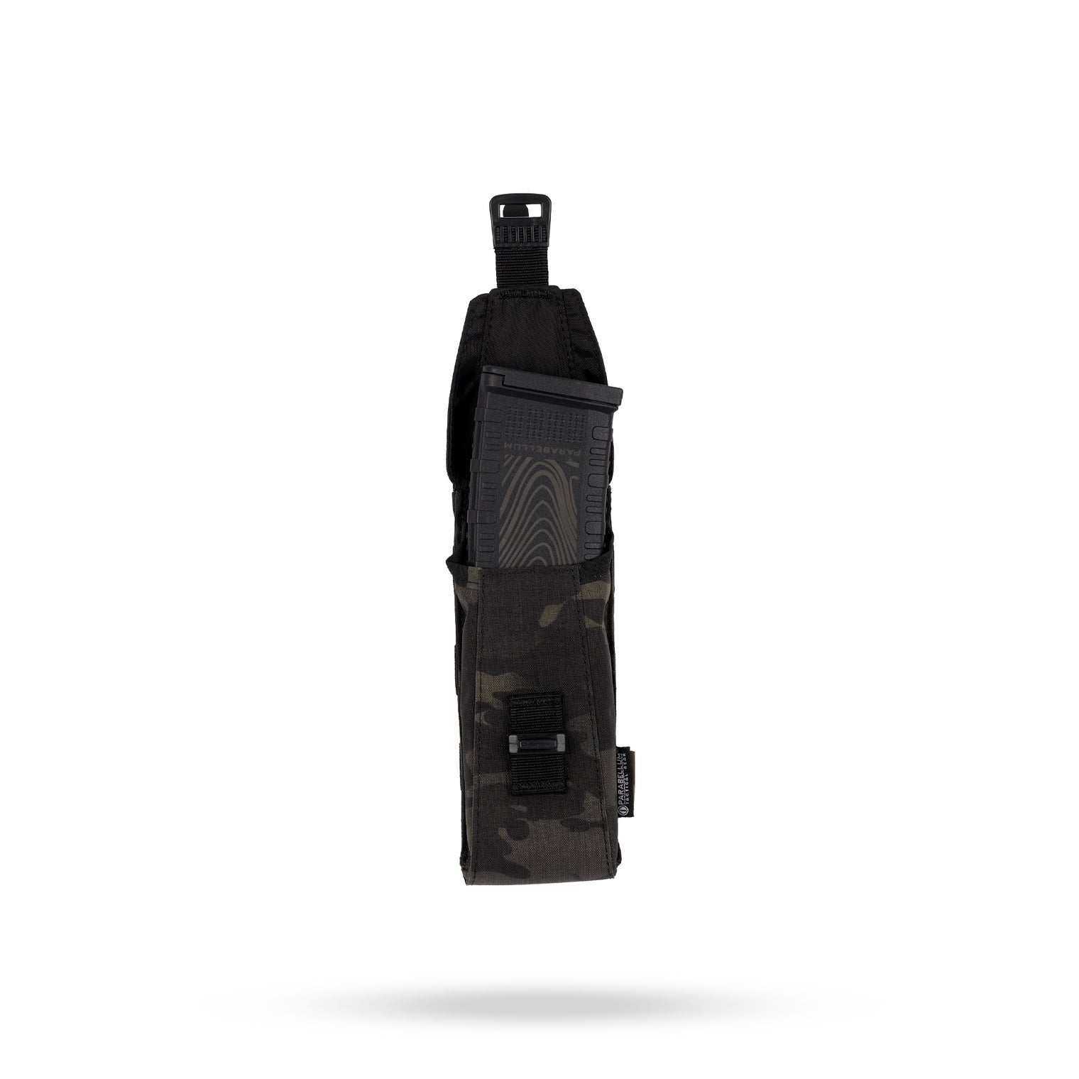 Parabellum® Echo™ 18 Single Rifle Mag Pouch with Spanish Buckle Multicam Black