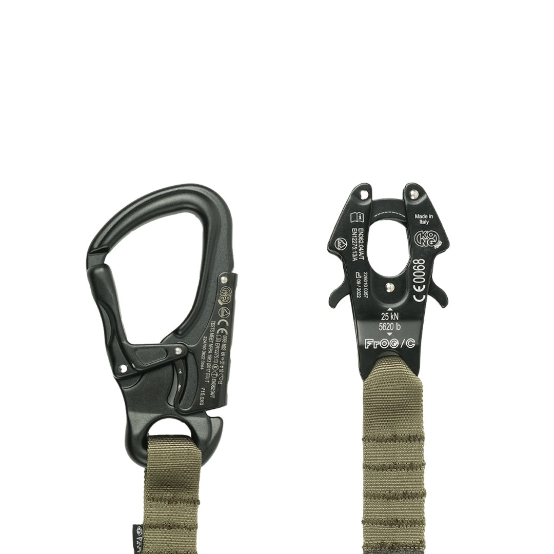 Parabellum® Yankee™ 1 Safety Lanyard Double Kong Carabiner