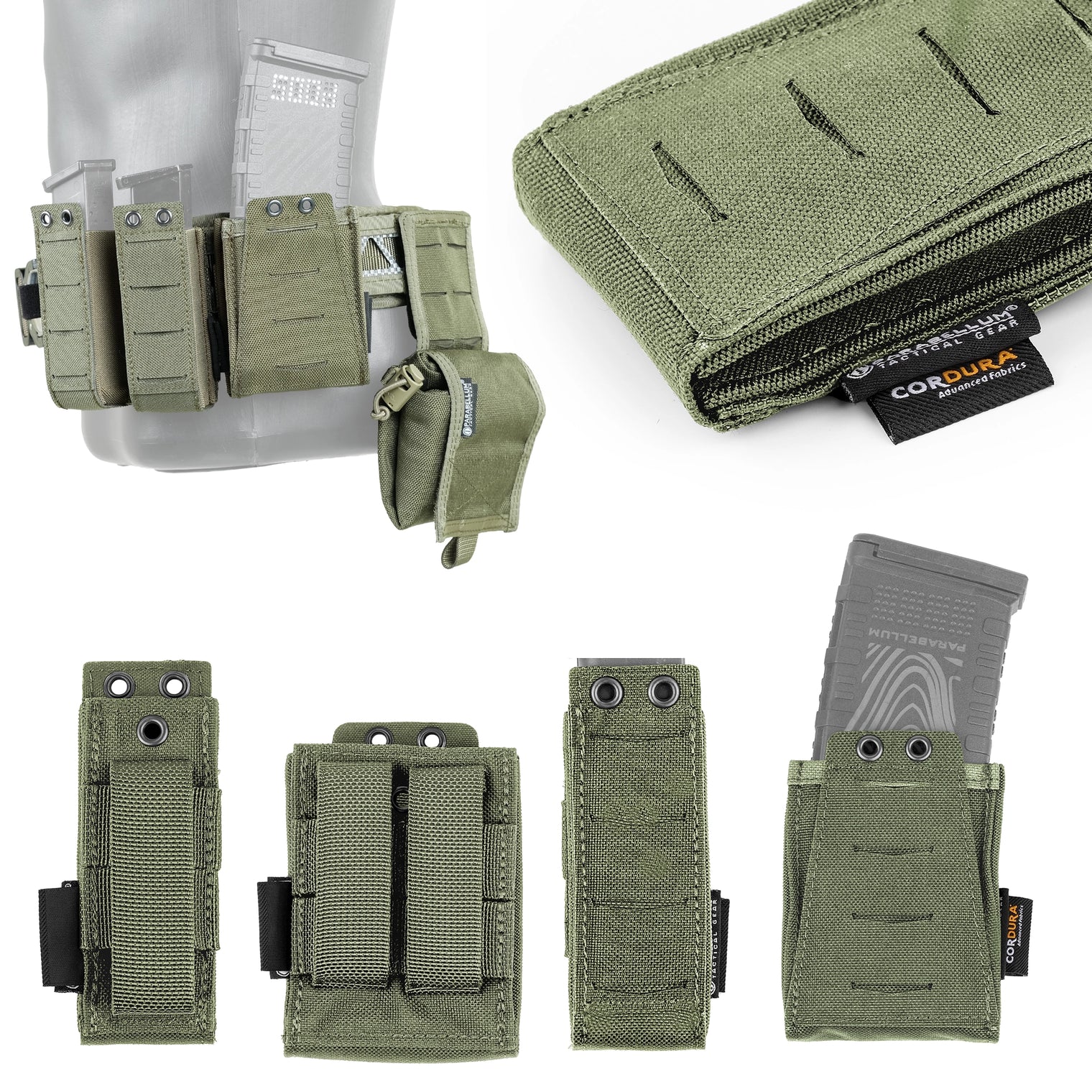 Parabellum® Bravo™ 6 Battle Belt Set Cobra Buckle Ranger Green