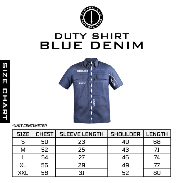 Parabellum® Duty Shirt™ Blue Short Denim