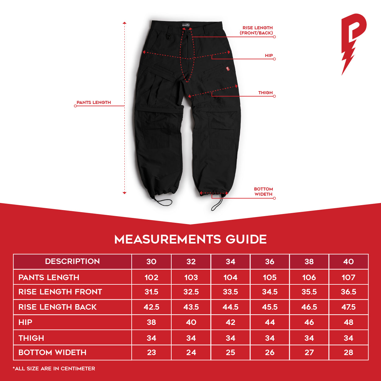 PRBLM® TX25/001™ Technical Cargo Pants Triple Black