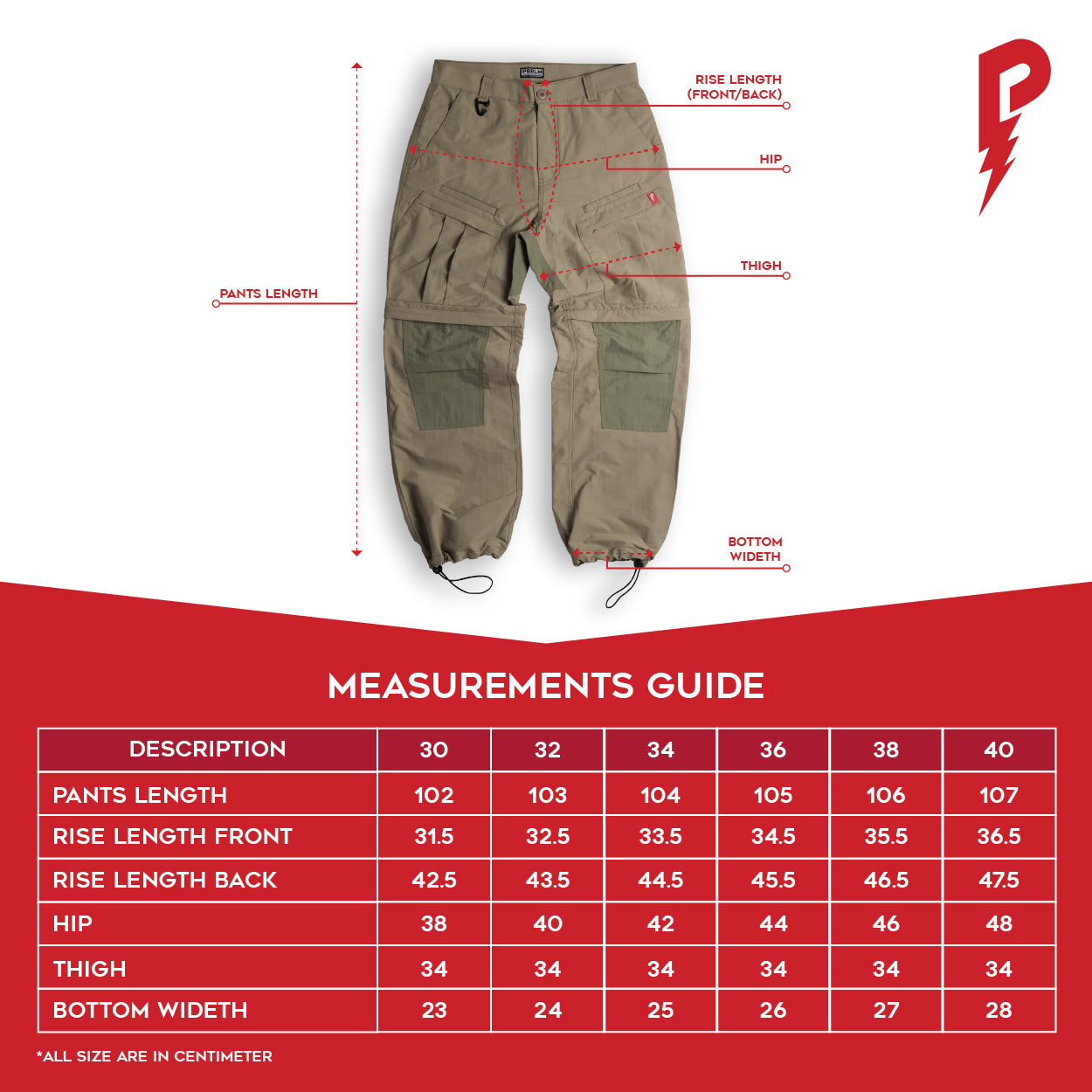 PRBLM® TX25/001™ Technical Cargo Pants Khaki