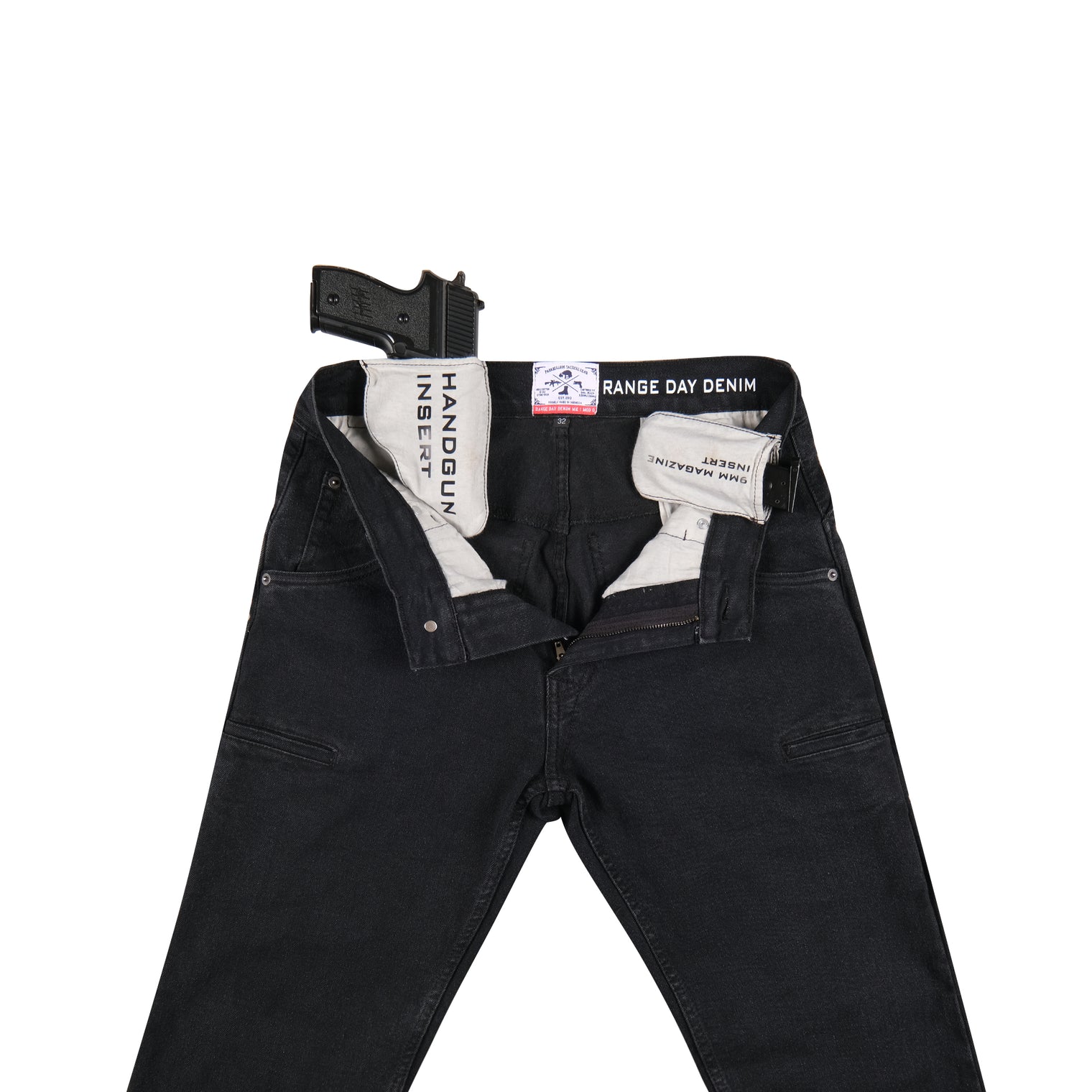 Parabellum® Range Day Denim MK2 Straight Fit Black Wash
