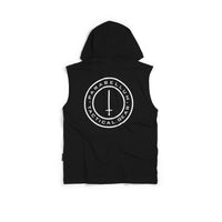 T-Shirt Hoodie Circular Logo Sleeveless Black