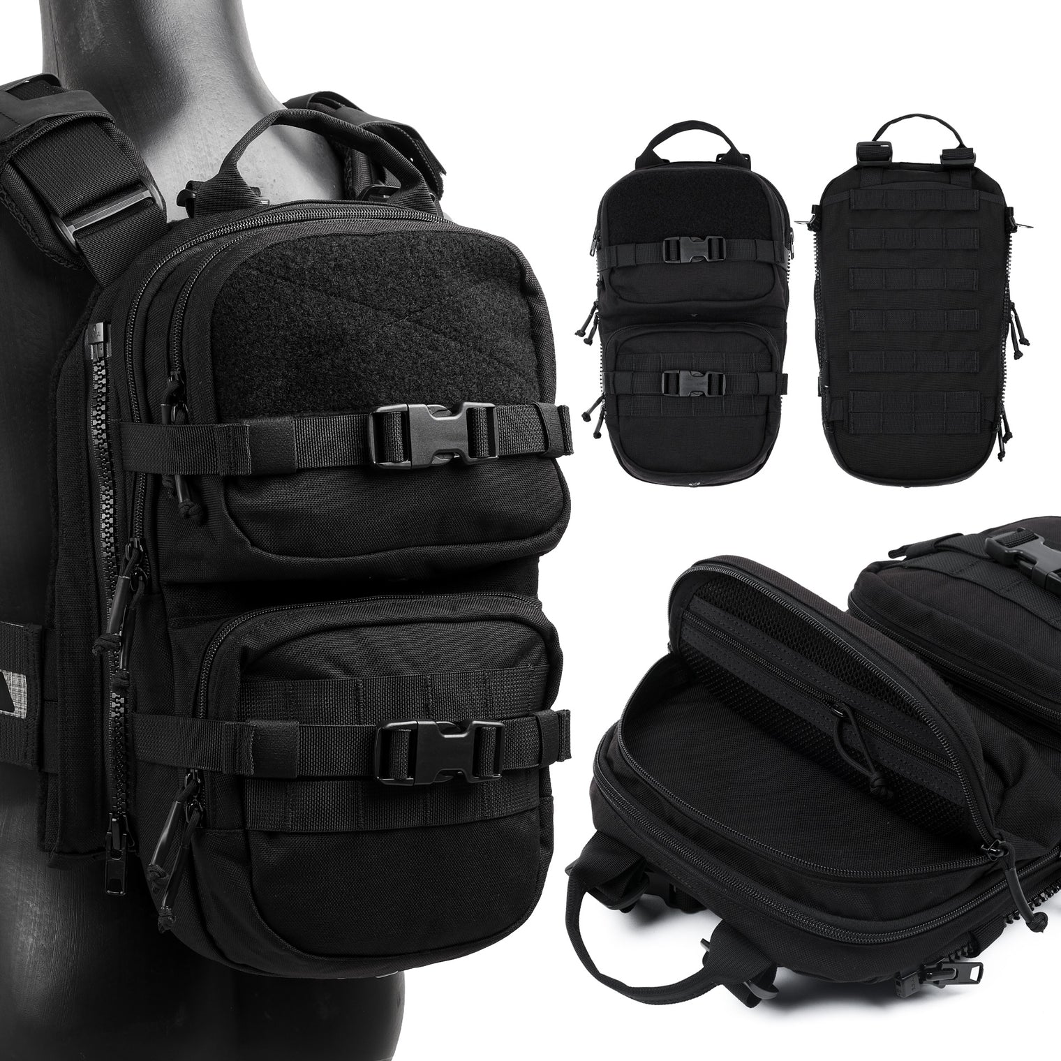 Parabellum® Alpha™ 2 Z Versatile Plate Carrier Set Black