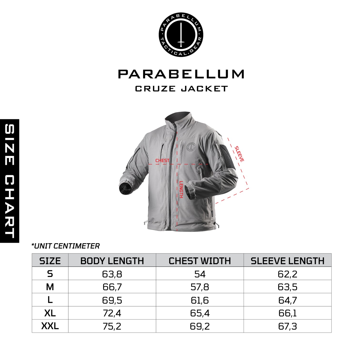 Parabellum® Cruze™ Jacket Grey (Convertible Tactical Jacket & Vest)
