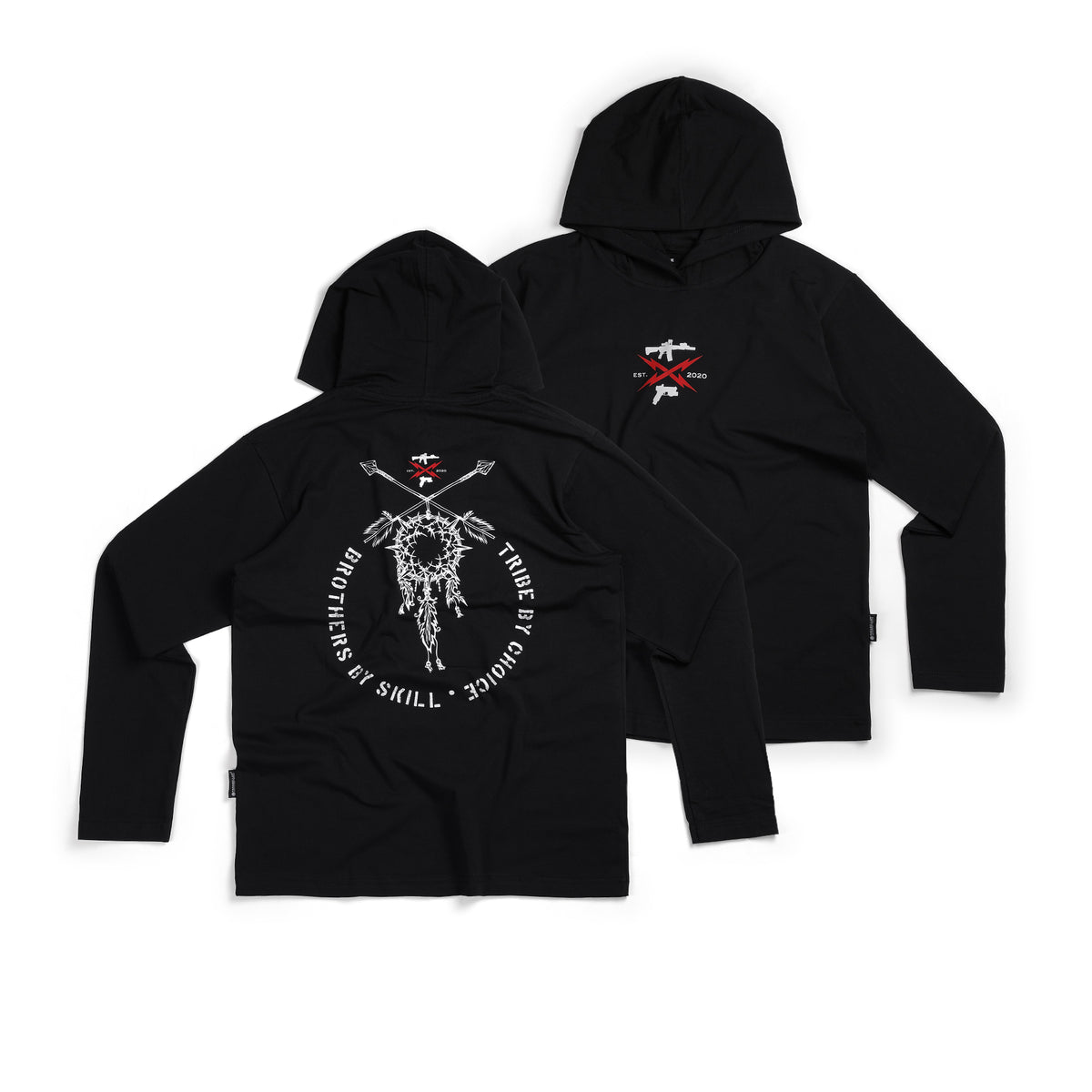 T-Shirt Hoodie Parabellum X ECAG - Black