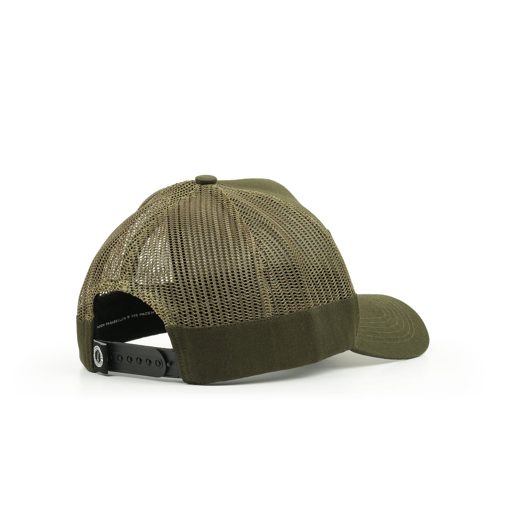 GREEN MESH FLAP CAP