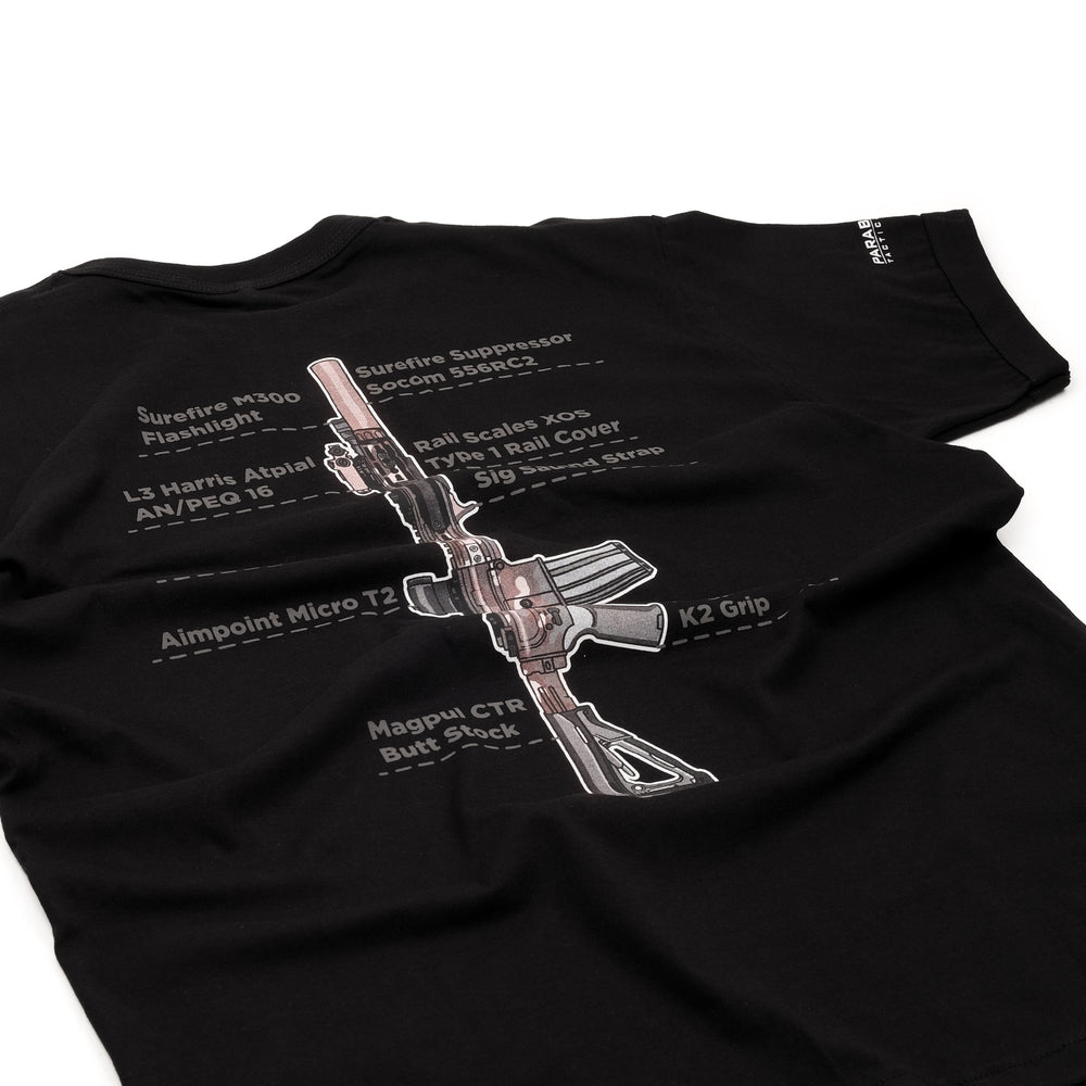 
                  
                    Parabellum® AR15 Custom Short Long & Short Tees
                  
                