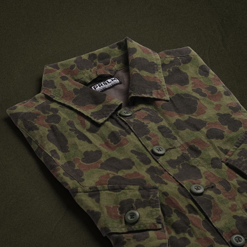 
                  
                    PRBLM OG25/002 Vintage Hunting Jacket Tropical Frogskin Camo
                  
                