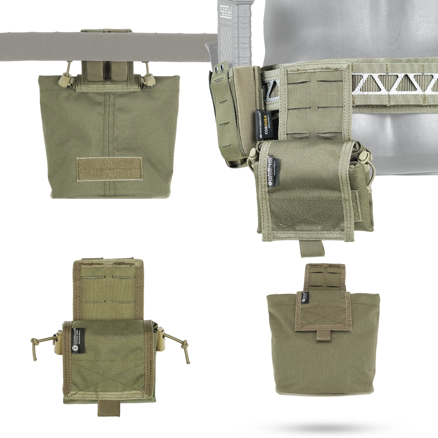Parabellum® Bravo™ 6 Battle Belt Set Cobra Buckle Ranger Green