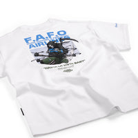 T-Shirt Oversized Skeleton Inc F.A.F.O White