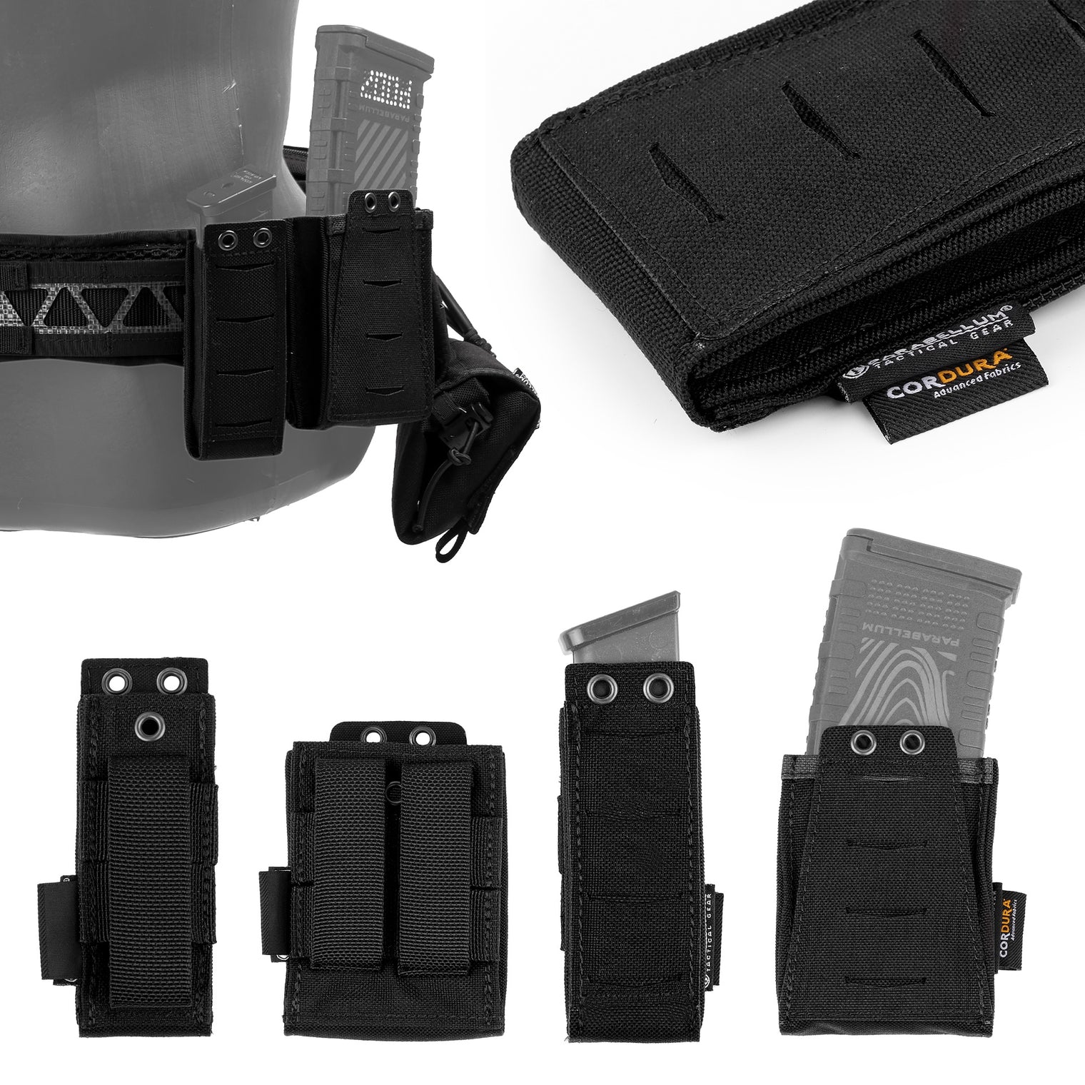 Parabellum® Bravo™ 6 Battle Belt Set Cobra Buckle Black