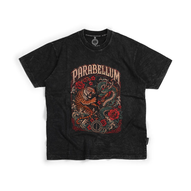 T-Shirt Parabellum Tiger Dragon Black Wash