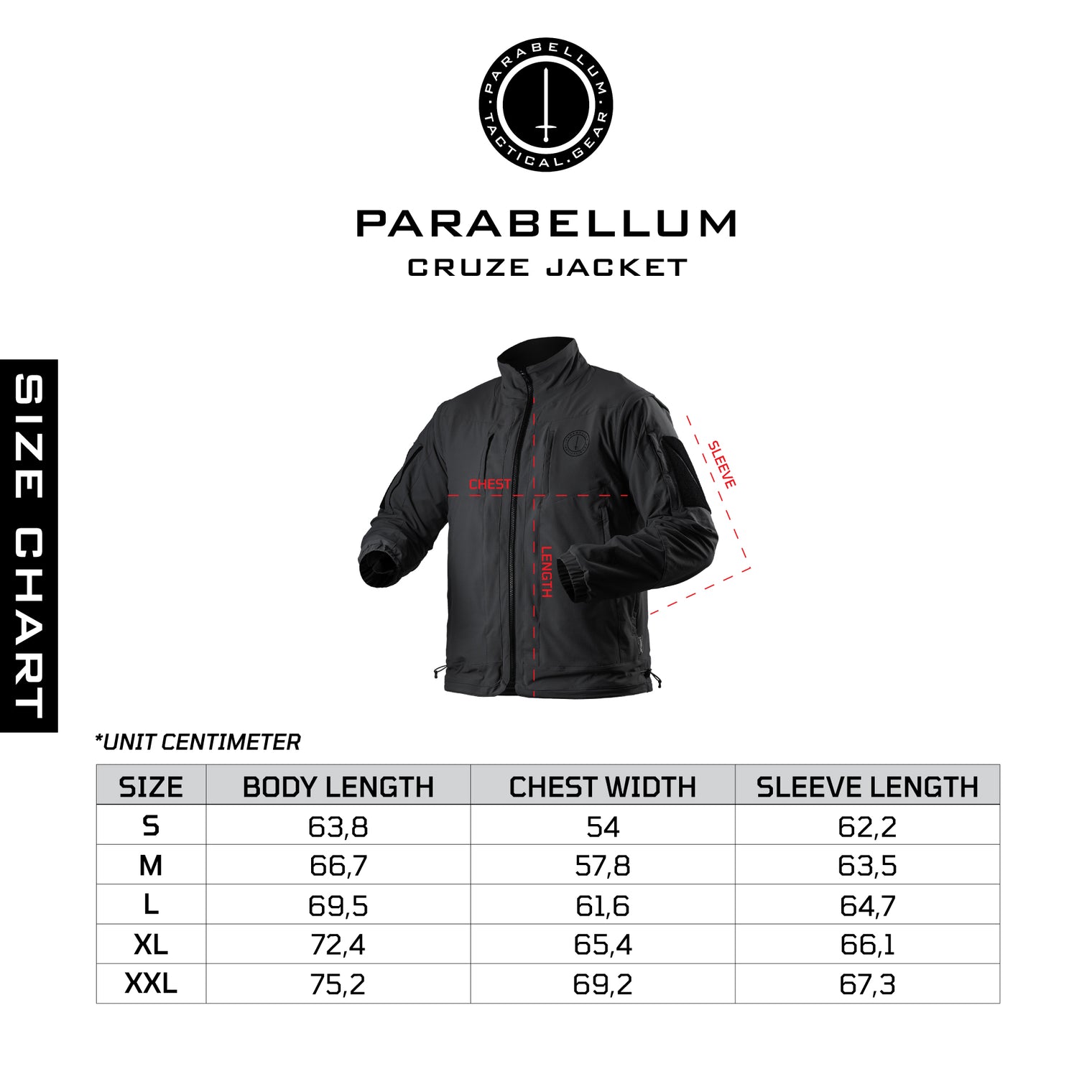 Parabellum® Cruze™ Jacket Black (Convertible Tactical Jacket & Vest)