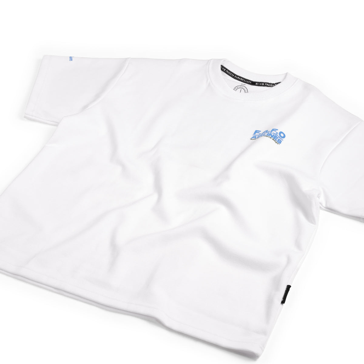T-Shirt Oversized Skeleton Inc F.A.F.O White