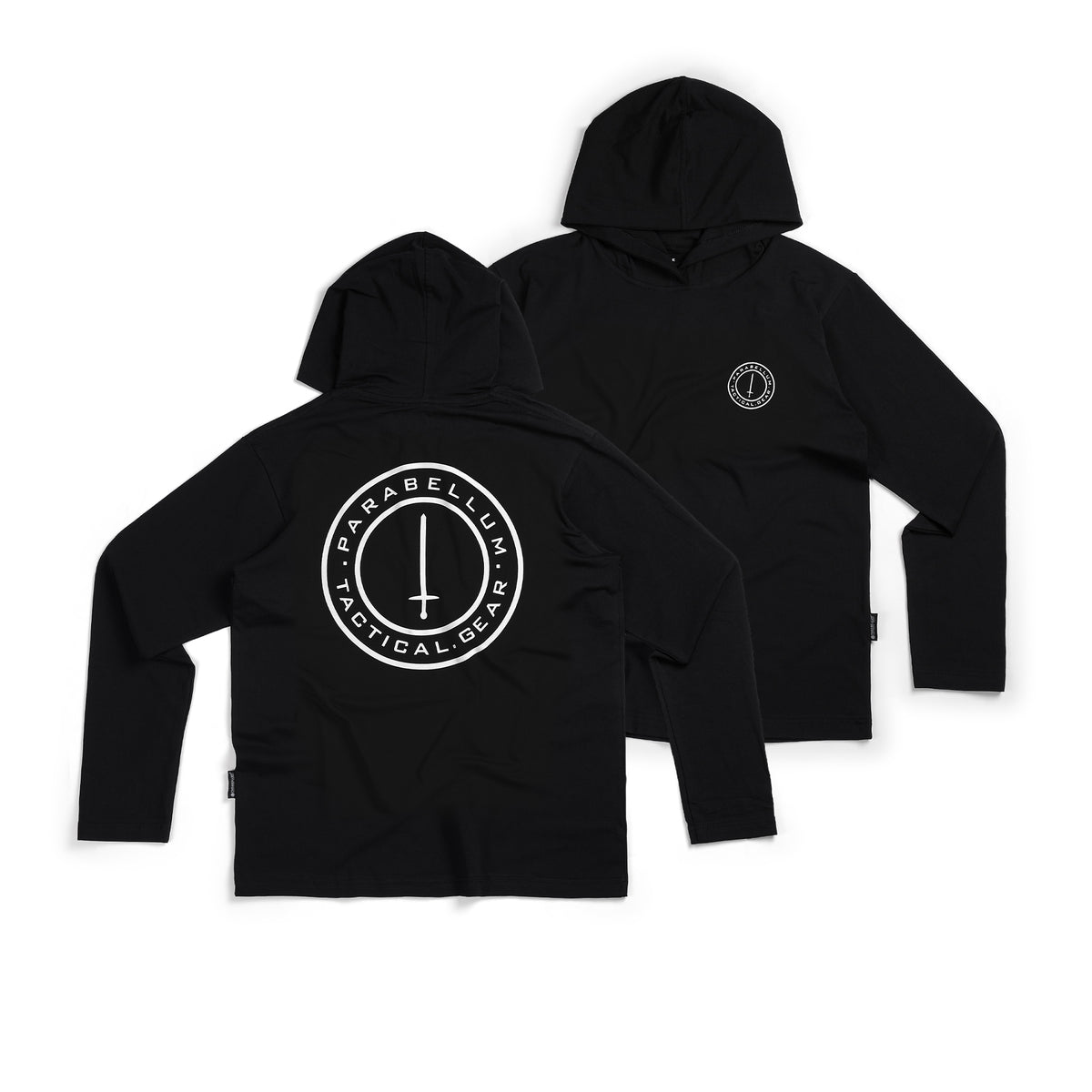 T-Shirt Hoodie Circular Logo Black