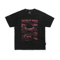 Parabellum® Tees™ World War - Stone Washed Black
