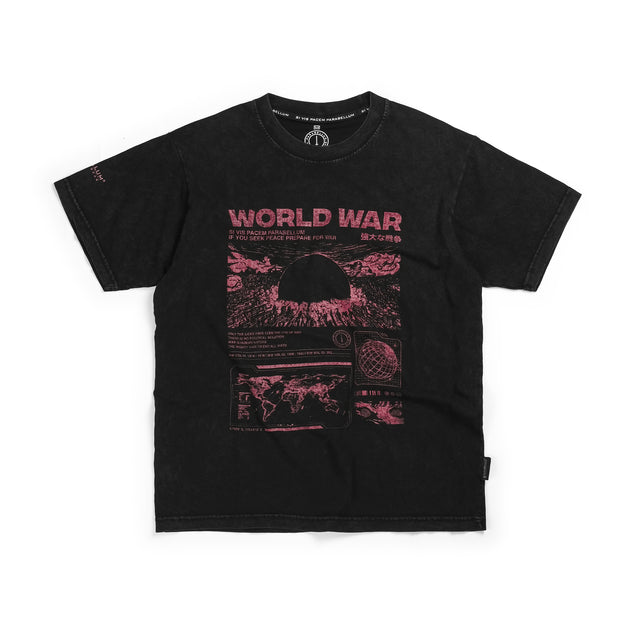 Parabellum® Tees™ World War - Stone Washed Black