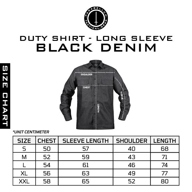 
                  
                    Parabellum® Duty Shirt Black Long Denim
                  
                