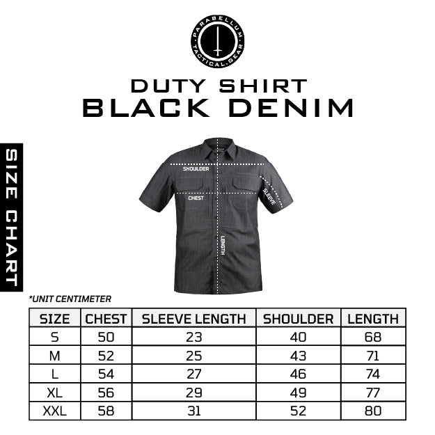 
                  
                    Parabellum® Duty Shirt Black Short Denim
                  
                