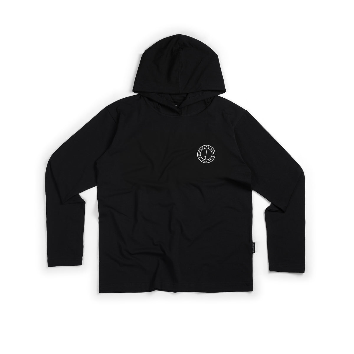 T-Shirt Hoodie Circular Logo Black