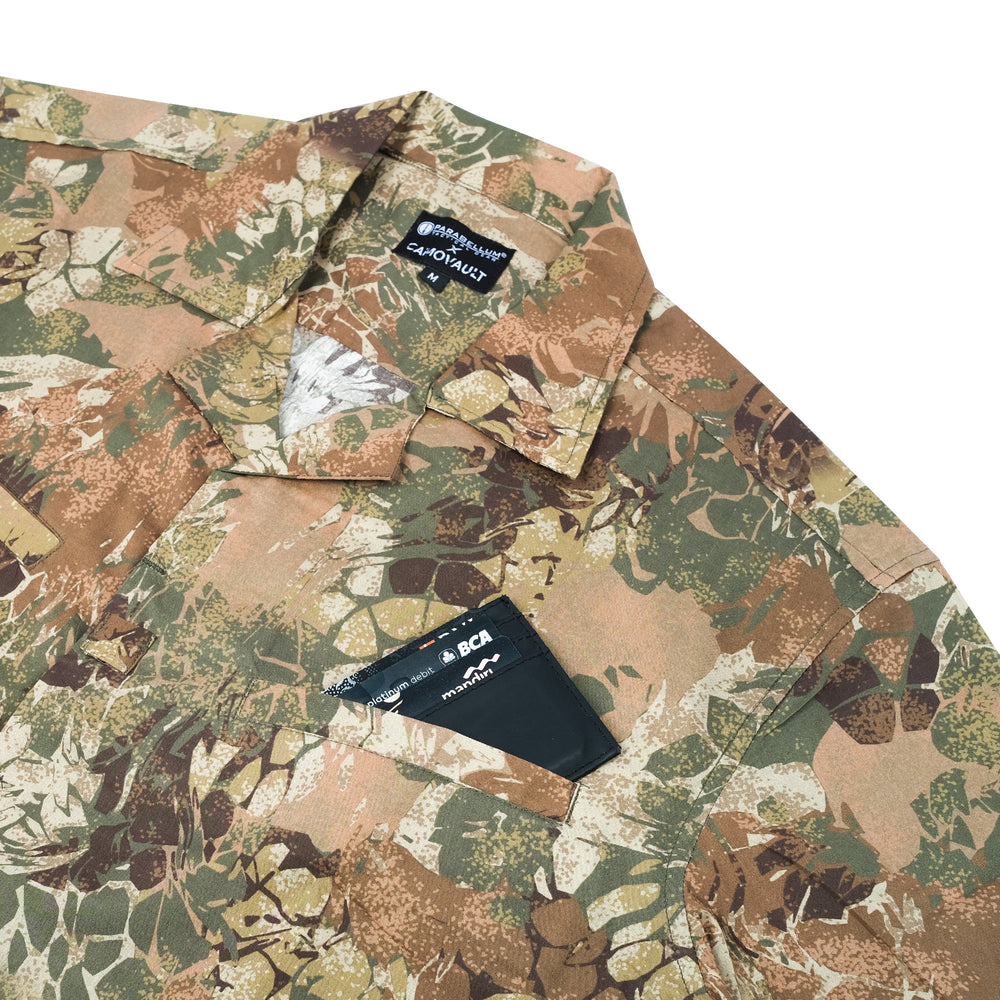 
                  
                    Parabellum® x Camovault Garuda Camo Satya Havana Shirt
                  
                