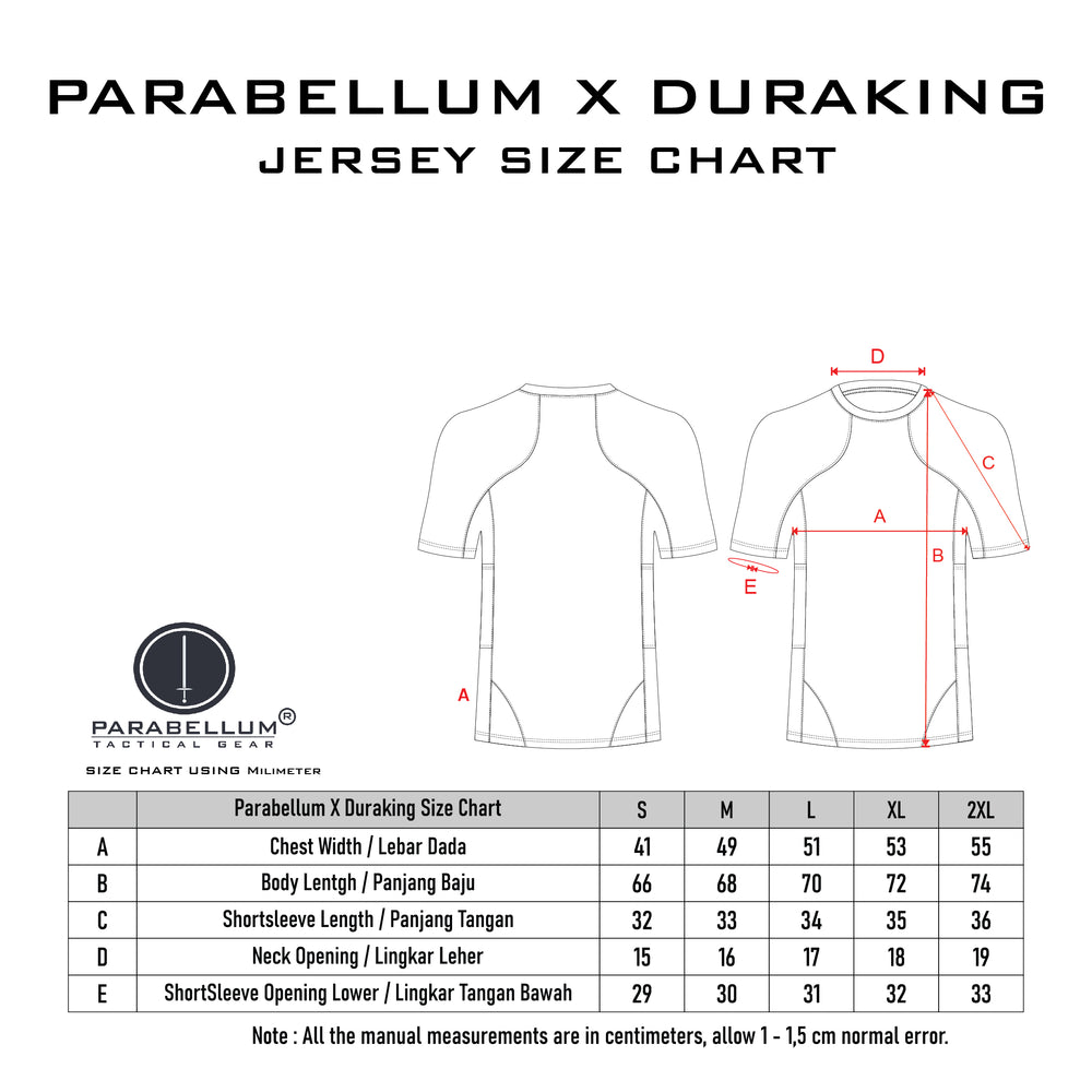 
                  
                    Parabellum® X Duraking Performance Sport Jersey - Black & White Stripe Camo
                  
                
