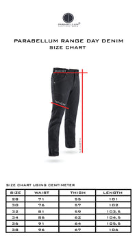 Parabellum® Range Day Denim MK2 Straight Fit Black Wash